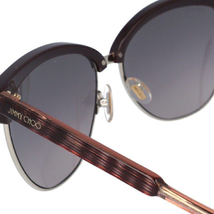 【国内正規品】ジミーチュウ JIMMY CHOO サングラス ARAYA S LYX/EU 57 バーガンディグリッターレッド ブロー型 レディース 女性用 UVカット 紫外線対策 UV対策 おしゃれ ギフト ラッピング無料