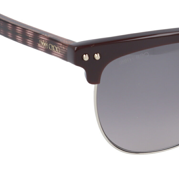 【国内正規品】ジミーチュウ JIMMY CHOO サングラス ARAYA S LYX/EU 57 バーガンディグリッターレッド ブロー型 レディース 女性用 UVカット 紫外線対策 UV対策 おしゃれ ギフト ラッピング無料