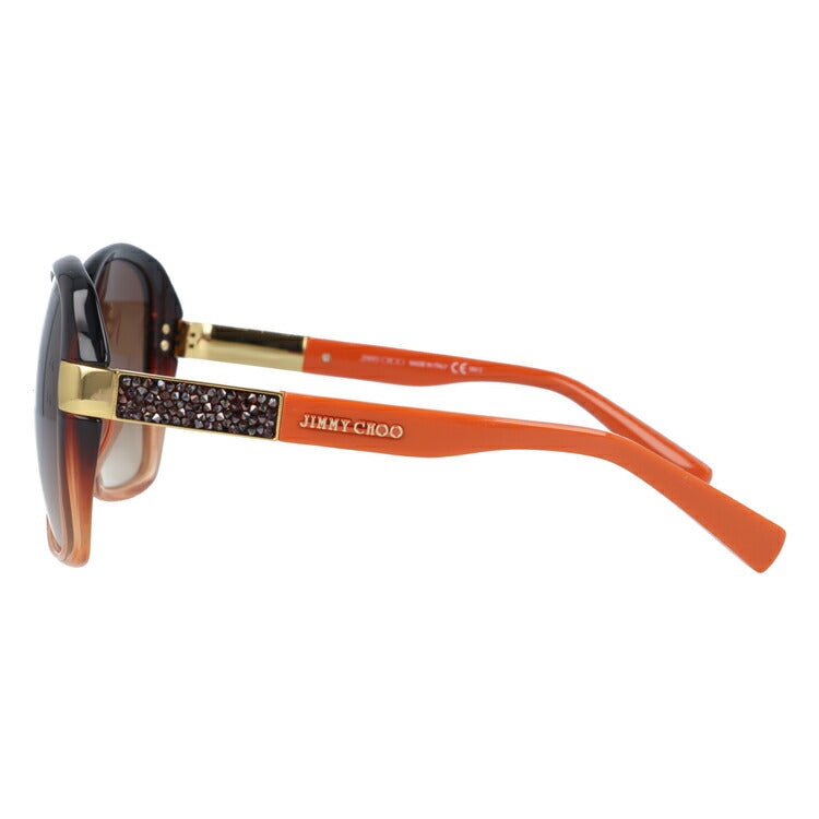 【国内正規品】ジミーチュウ JIMMY CHOO サングラス ALANA FS EXN/D8 59 オレンジ/ブラック アジアンフィット レディース 女性用 UVカット 紫外線対策 UV対策 おしゃれ ギフト ラッピング無料