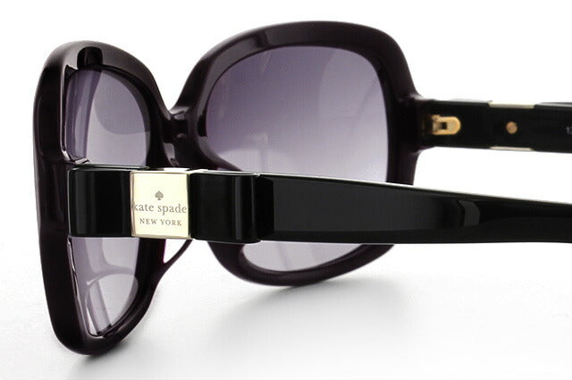 【国内正規品】ケイトスペード kate spade サングラス CHANDRA FS 6LV/EU 59 オウバジーンブラック アジアンフィット スクエア型 レディース 女性用 アイウェア UVカット 紫外線対策 UV対策 おしゃれ ギフト ラッピング無料