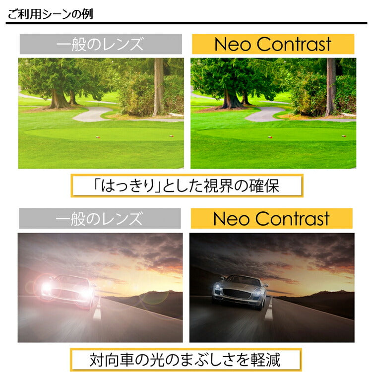【度なし / カラーレンズ(防眩レンズ)】KODAK 球面 1.60 Neo Contrast SP ネオコントラスト / Neo See Contrast SP シーコントラスト 伊達 UVカット サングラス 眼鏡 メガネ レンズ交換費無料 他店フレーム交換対応 ドライブ 運転|左右 2枚1組
