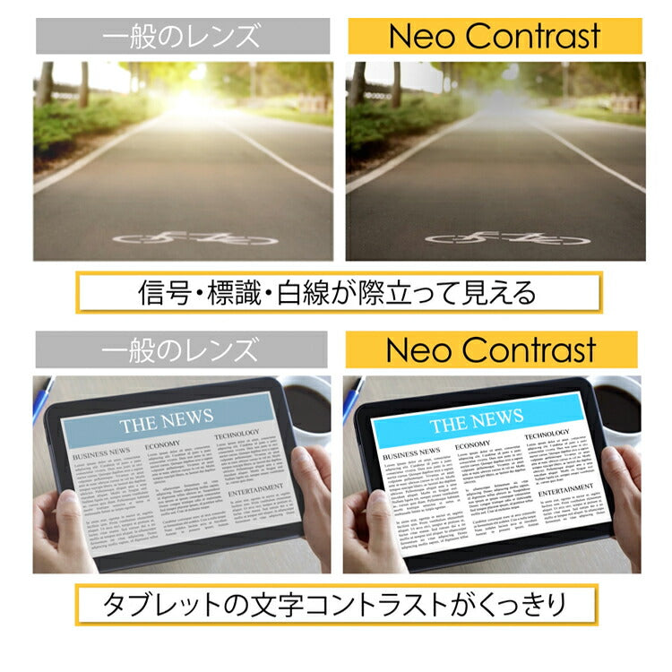 【度なし / カラーレンズ(防眩レンズ)】KODAK 球面 1.60 Neo Contrast SP ネオコントラスト / Neo See Contrast SP シーコントラスト 伊達 UVカット サングラス 眼鏡 メガネ レンズ交換費無料 他店フレーム交換対応 ドライブ 運転|左右 2枚1組