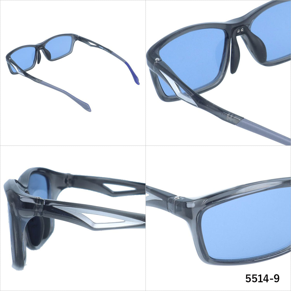 ケースイス サングラス カラーレンズ メンズ レディース UVカット K-SWISS ブランド KSS 5514 56 スクエア | 紫外線 対策 おすすめ 人気 プレゼント 運転 ドライブ レジャー キャンプ アウトドア 釣り フィッシング 海 川 山 春 夏 秋 冬 ランニング