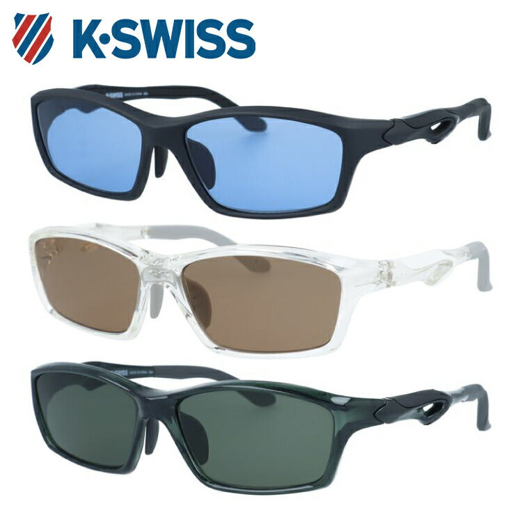 ケースイス サングラス アジアンフィット(フレキシブルノーズパッド) K-SWISS KSS 5517 57サイズ 全3カラー スポーツ型 スクエア ユニセックス メンズ レディース