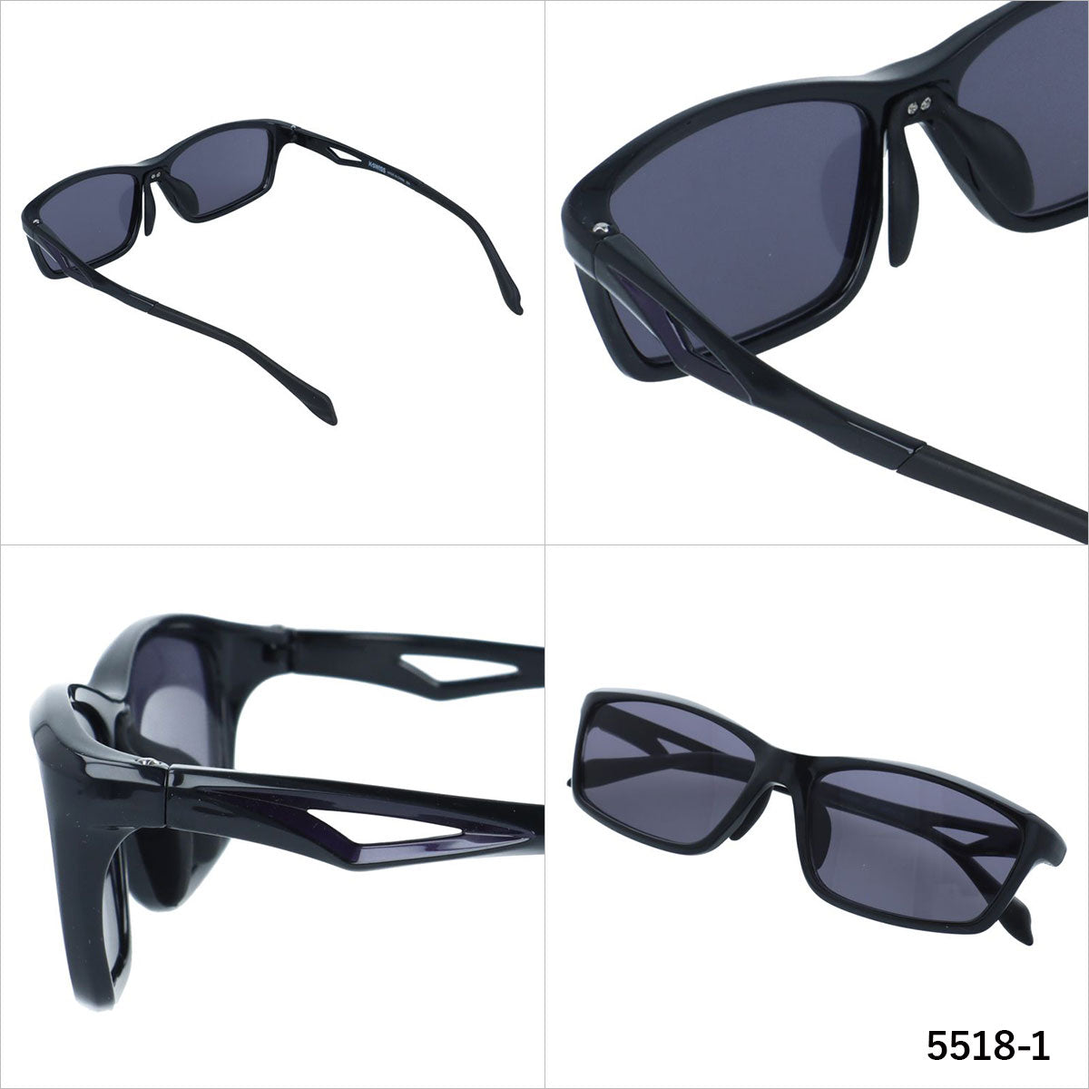 ケースイス サングラス アジアンフィット(フレキシブルノーズパッド) K-SWISS KSS 5518 56サイズ 全3カラー スポーツ型 スクエア ユニセックス メンズ レディース