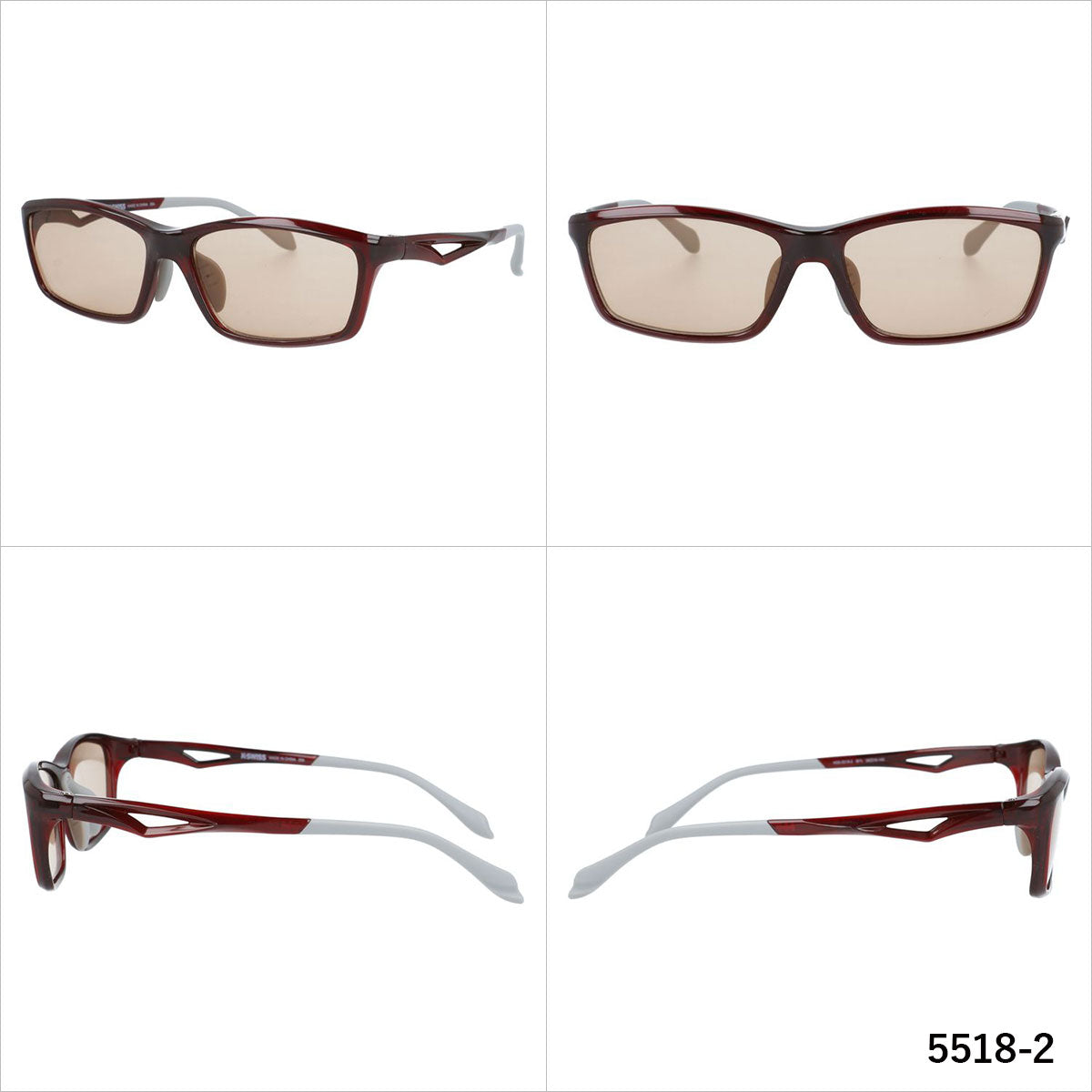 ケースイス サングラス アジアンフィット(フレキシブルノーズパッド) K-SWISS KSS 5518 56サイズ 全3カラー スポーツ型 スクエア ユニセックス メンズ レディース