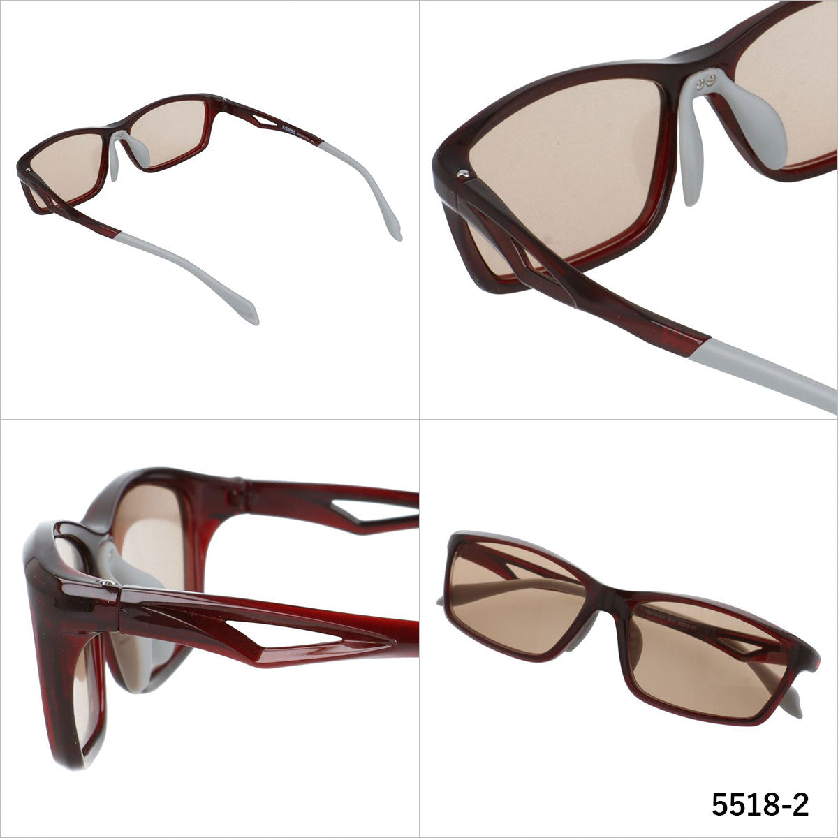 ケースイス サングラス アジアンフィット(フレキシブルノーズパッド) K-SWISS KSS 5518 56サイズ 全3カラー スポーツ型 スクエア ユニセックス メンズ レディース