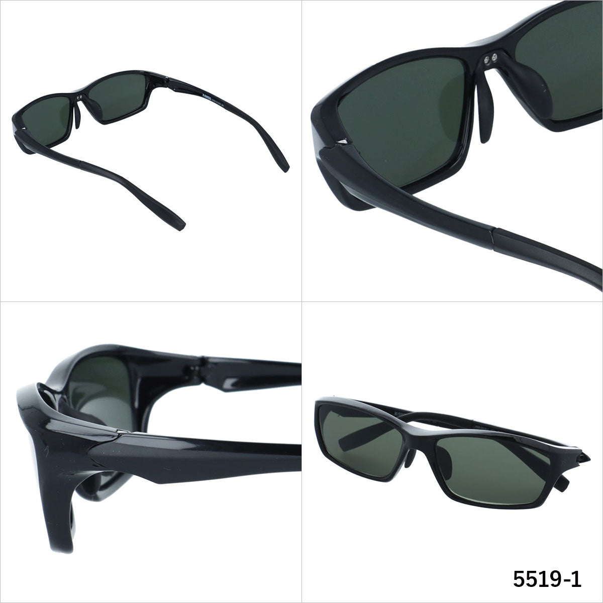 ケースイス サングラス アジアンフィット(フレキシブルノーズパッド) K-SWISS KSS 5519 58サイズ 全3カラー スポーツ型 スクエア ユニセックス メンズ レディース