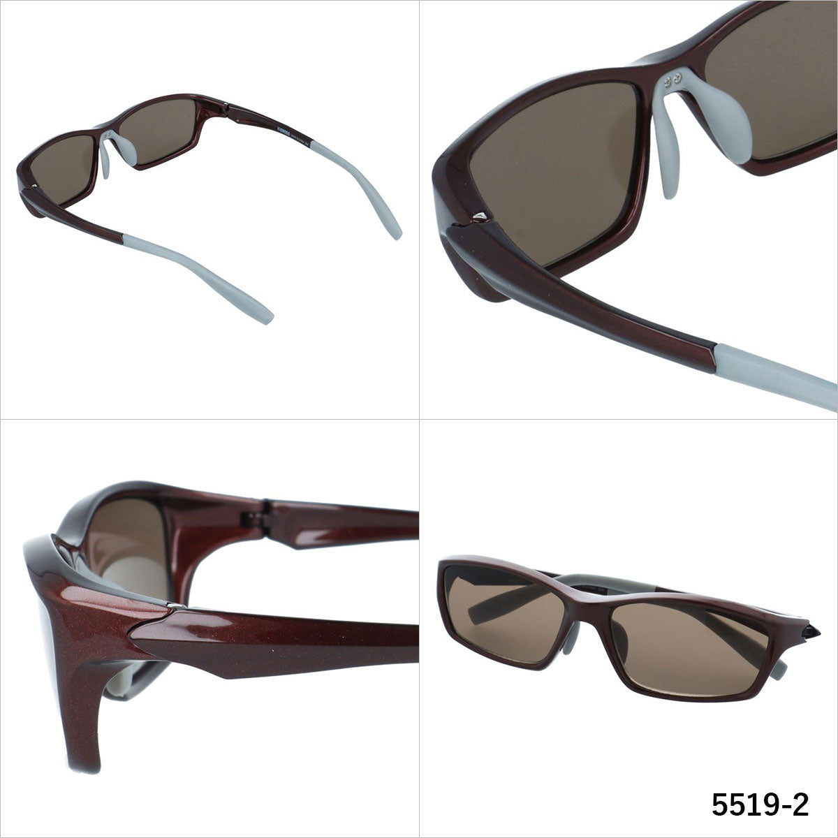 ケースイス サングラス アジアンフィット(フレキシブルノーズパッド) K-SWISS KSS 5519 58サイズ 全3カラー スポーツ型 スクエア ユニセックス メンズ レディース