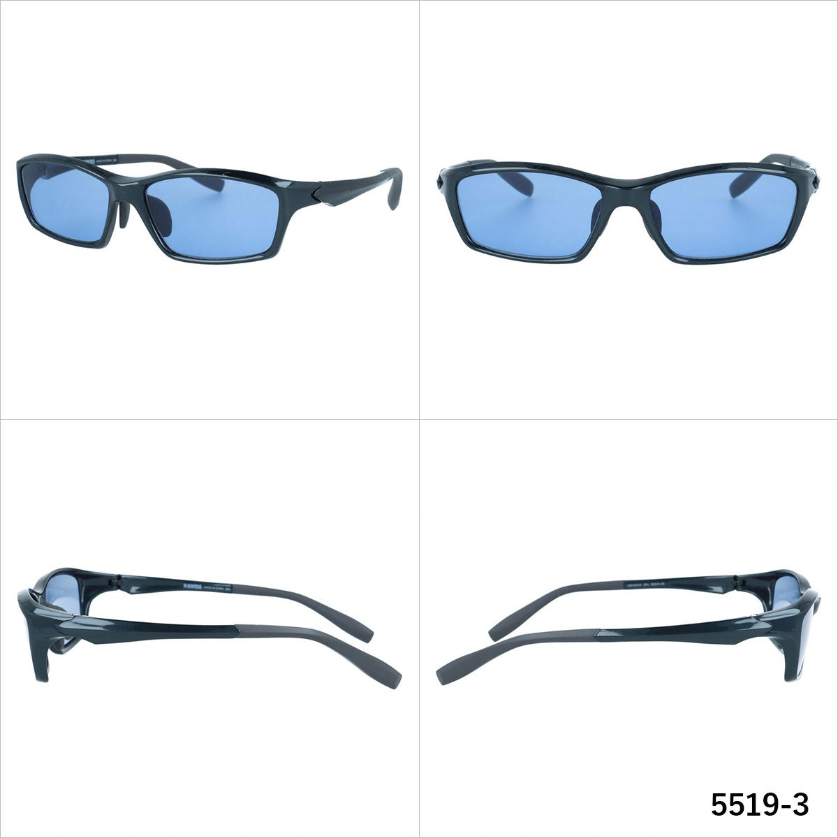 ケースイス サングラス アジアンフィット(フレキシブルノーズパッド) K-SWISS KSS 5519 58サイズ 全3カラー スポーツ型 スクエア ユニセックス メンズ レディース