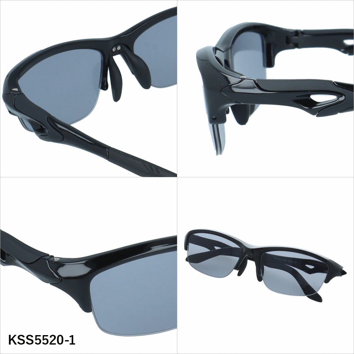 ケースイス サングラス アジアンフィット(フレキシブルノーズパッド) K-SWISS KSS5520 56サイズ 全3カラー スポーツ型 軽量 ユニセックス メンズ レディース