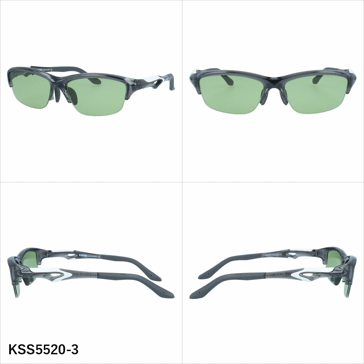 ケースイス サングラス アジアンフィット(フレキシブルノーズパッド) K-SWISS KSS5520 56サイズ 全3カラー スポーツ型 軽量 ユニセックス メンズ レディース