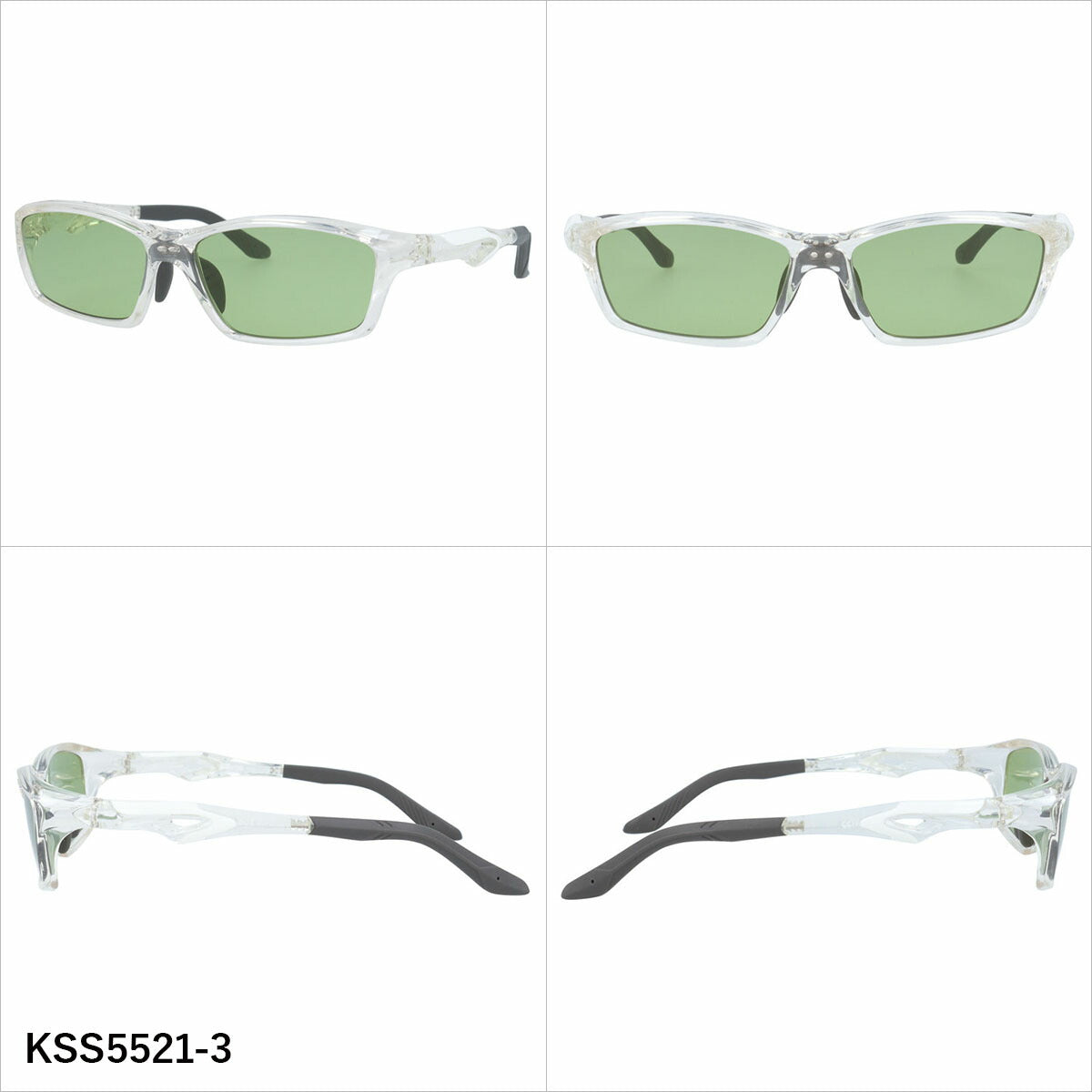 ケースイス サングラス アジアンフィット(フレキシブルノーズパッド) K-SWISS KSS5521 57サイズ 全3カラー スポーツ型 軽量 ユニセックス メンズ レディース