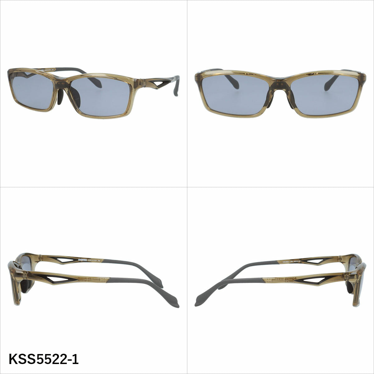 ケースイス サングラス アジアンフィット(フレキシブルノーズパッド) K-SWISS KSS5522 56サイズ 全3カラー スポーツ型 軽量 ユニセックス メンズ レディース