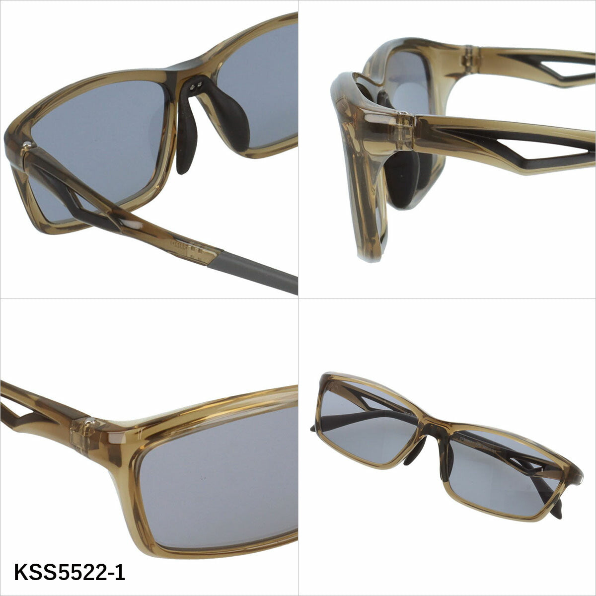 ケースイス サングラス アジアンフィット(フレキシブルノーズパッド) K-SWISS KSS5522 56サイズ 全3カラー スポーツ型 軽量 ユニセックス メンズ レディース