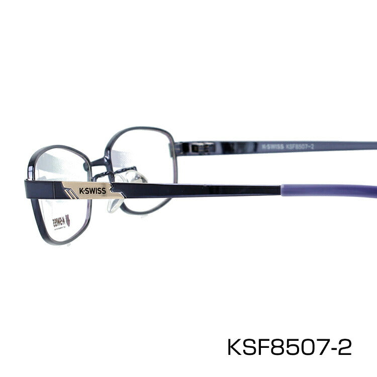 メガネ 眼鏡 度付き 度なし おしゃれ K-SWISS ケースイス KSF 8507 全3色 49サイズ スクエア型 メンズ 男性 UVカット 紫外線 ブランド サングラス 伊達 ダテ|老眼鏡・PCレンズ・カラーレンズ・遠近両用対応可能 ラッピング無料