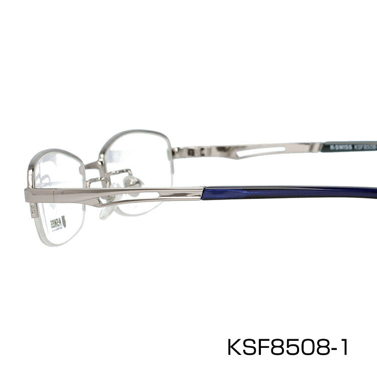 メガネ 眼鏡 度付き 度なし おしゃれ K-SWISS ケースイス KSF 8508 全3色 48サイズ スクエア型 メンズ 男性 UVカット 紫外線 ブランド サングラス 伊達 ダテ|老眼鏡・PCレンズ・カラーレンズ・遠近両用対応可能 ラッピング無料