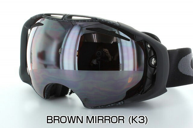 オークリー ゴーグル用 OAKLEY AIRBRAKE 専用 交換レンズ S3 エアブレイク LEGZA製 ブラウンミラー ライトグレー ピンク ライトブラウンミラー ライトピンクミラー ダブルレンズ 曇り止め アジアンフィット 全天候対応 ラッピング無料