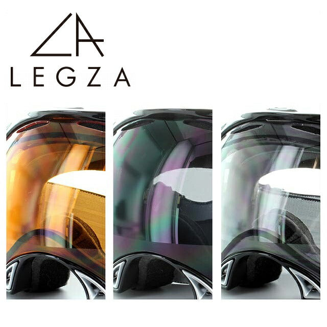 オークリー ゴーグル用 OAKLEY SPLICE 専用 交換レンズ S2 スプライス LEGZA製 オレンジ ダークグレー クリア ダブルレンズ 曇り止め アジアンフィット 全天候対応 ラッピング無料