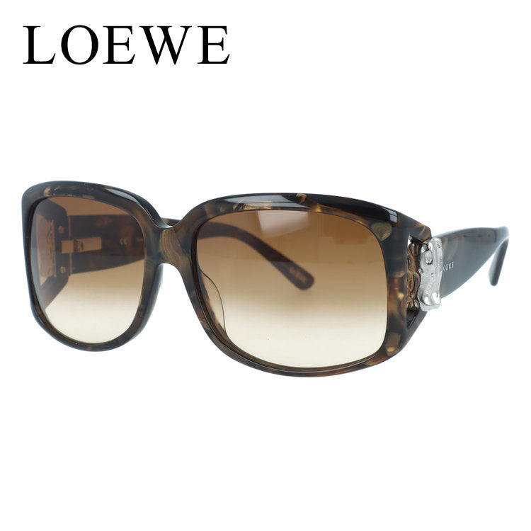 訳あり ロエベ サングラス レギュラーフィット LOEWE SLW698M 09PB 58サイズ ウェリントン型 べっ甲柄 アウトレット品 ユニセックス メンズ レディース