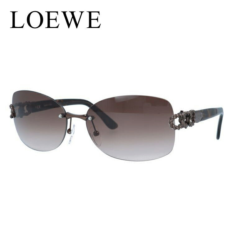 【訳あり】ロエベ サングラス LOEWE SLW334G K01 61サイズ スクエア型レディース