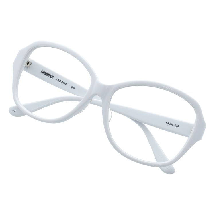 【選べる15色 ライトカラーレンズ】リップサービス ライトカラー サングラス アジアンフィット LIP SERVICE LSS-6528-3 58サイズ ウェリントン型 薄い色 オシャレ ドライブ レジャー おしゃれ ギフト メンズ レディース UVカット 紫外線 UV対策