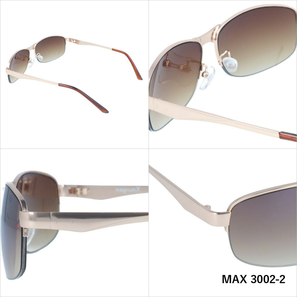 マグナムエックス サングラス ミラーレンズ magnumX MAX 3002 全3カラー 58サイズ スクエア メンズ レディース 紫外線対策 UVカット おしゃれ プレゼント ギフト