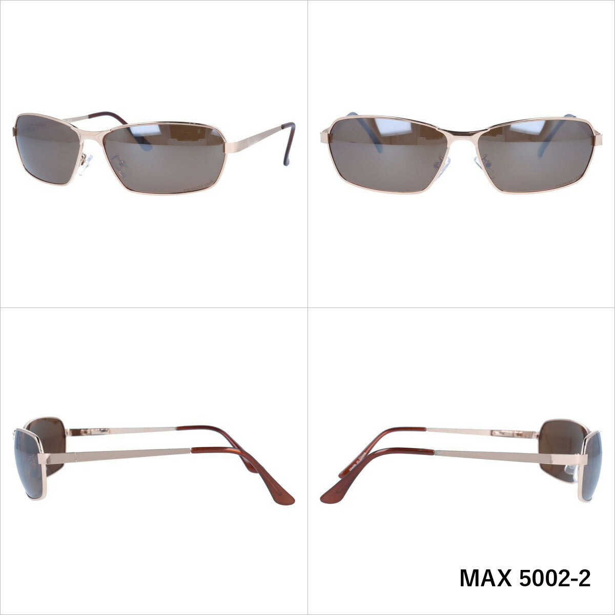 マグナムエックス 偏光サングラス ミラーレンズ magnumX MAX 5002 全2カラー 62サイズ スクエア メンズ レディース 川 海 釣り フィッシング 運転 ドライブ