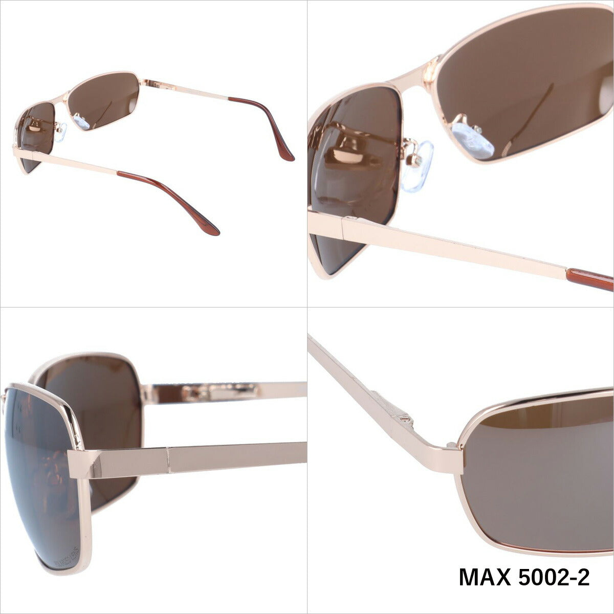 マグナムエックス 偏光サングラス ミラーレンズ magnumX MAX 5002 全2カラー 62サイズ スクエア メンズ レディース 川 海 釣り フィッシング 運転 ドライブ