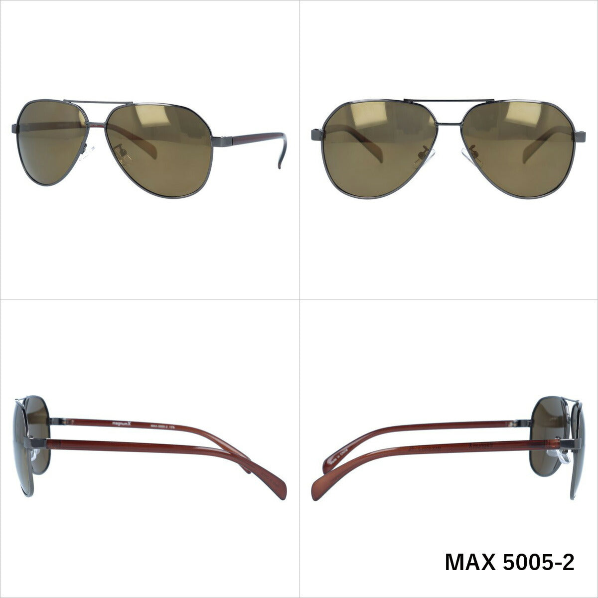 マグナムエックス 偏光サングラス ミラーレンズ magnumX MAX 5005 全2カラー 60サイズ ティアドロップ メンズ レディース 川 海 釣り フィッシング 運転 ドライブ