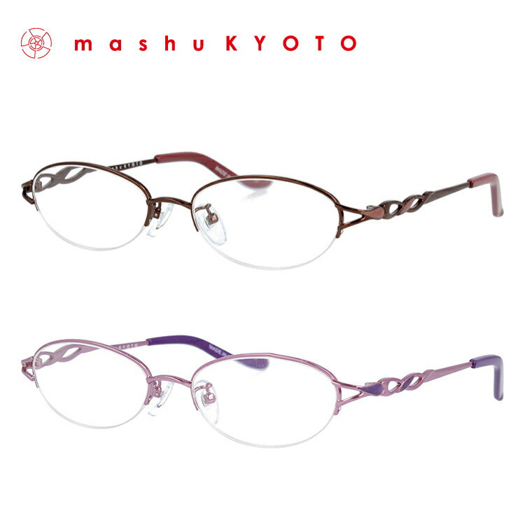 老眼鏡 シニアグラス リーディンググラス mashu KYOTO マシューキョウト MKR-6001 全2カラー 50サイズ 度数+1.00?+3.50 オーバル ユニセックス メンズ レディース 七宝装飾テンプル 父の日 母の日