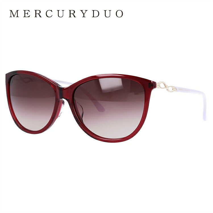 レディース サングラス MERCURYDUO マーキュリーデュオ MDS 9015-3 58サイズ アジアンフィット フォックス型 女性 UVカット 紫外線 対策 ブランド 眼鏡 メガネ アイウェア 人気 おすすめ ラッピング無料