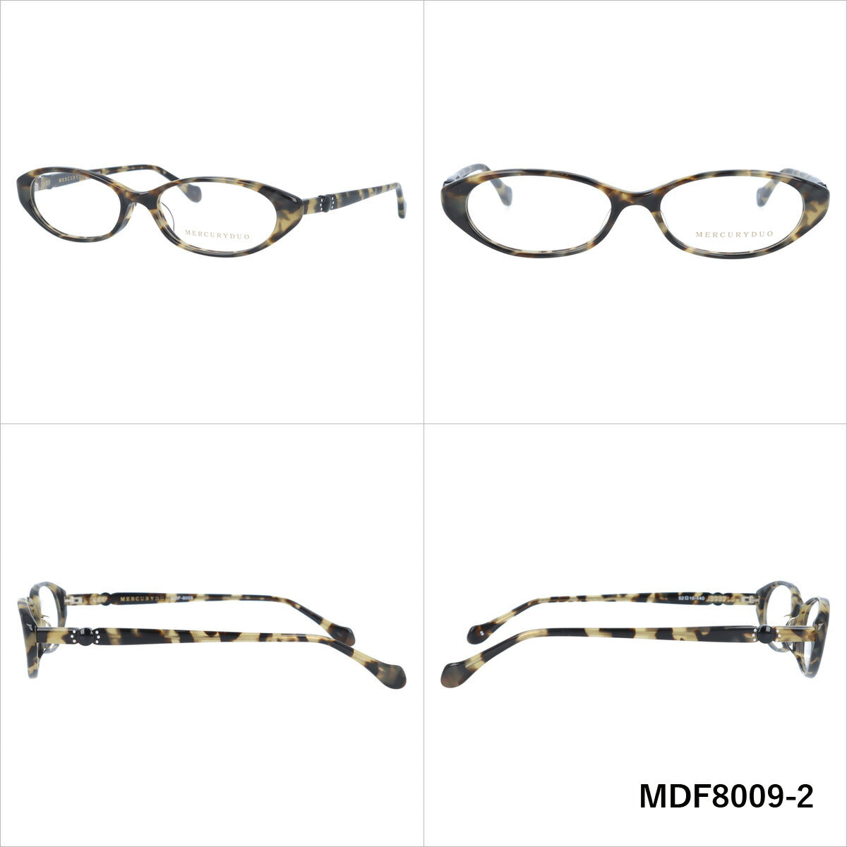 メガネ 眼鏡 度付き 度なし おしゃれ MERCURYDUO マーキュリーデュオ MDF 8009 全4色 52サイズ レディース 女性 UVカット 紫外線 ブランド サングラス 伊達 ダテ|老眼鏡・PCレンズ・カラーレンズ・遠近両用対応可能 ラッピング無料
