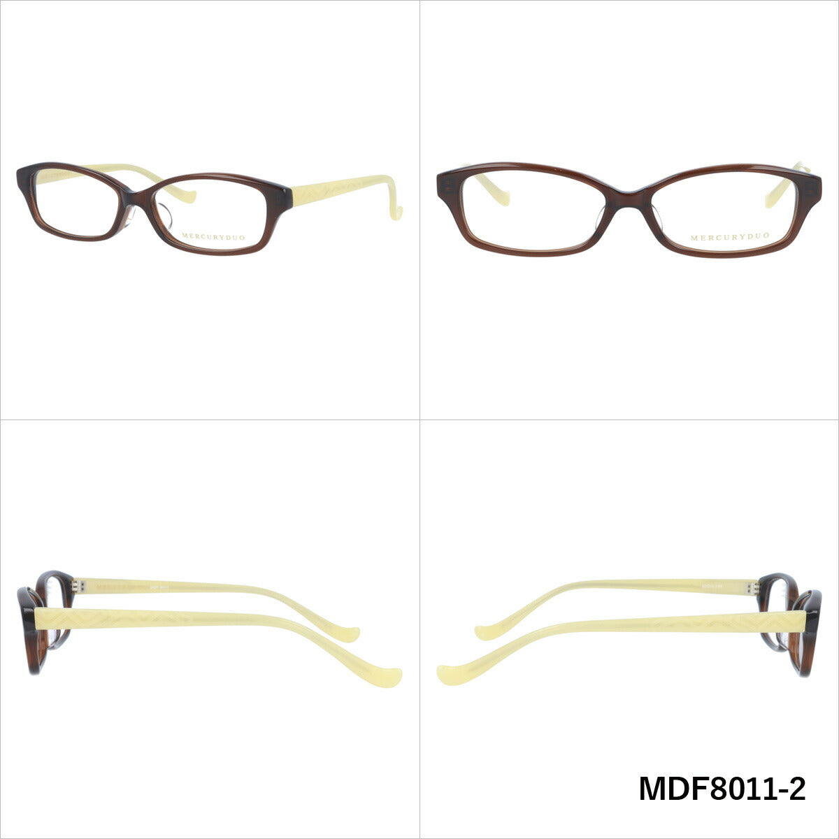 メガネ 眼鏡 度付き 度なし おしゃれ MERCURYDUO マーキュリーデュオ MDF 8011 全4色 52サイズ レディース 女性 UVカット 紫外線 ブランド サングラス 伊達 ダテ|老眼鏡・PCレンズ・カラーレンズ・遠近両用対応可能 ラッピング無料