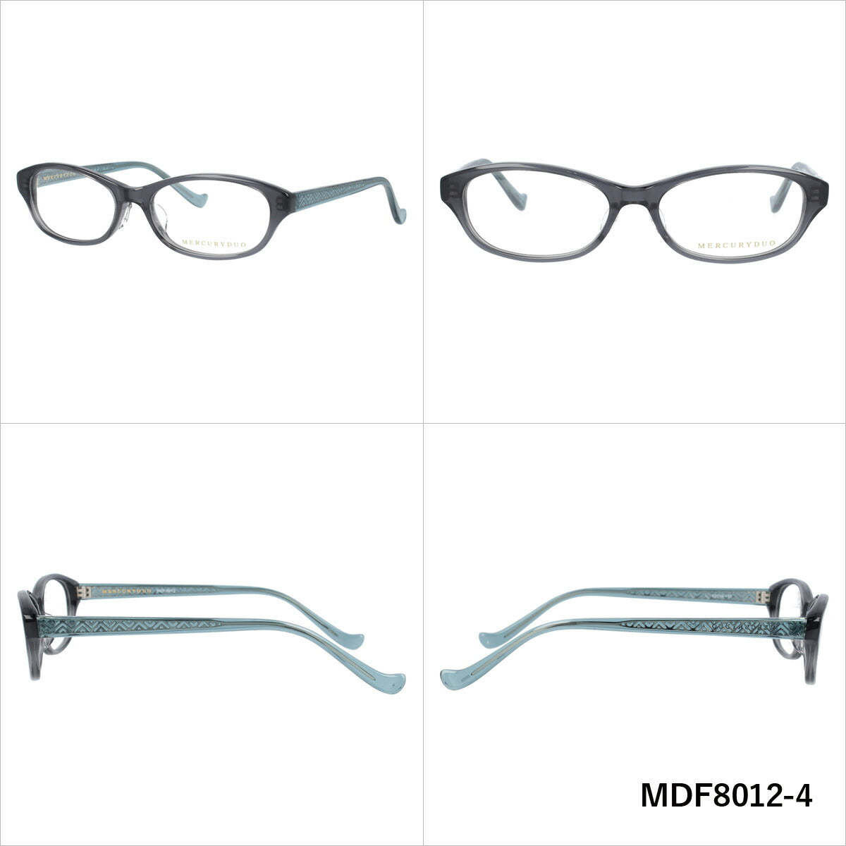 メガネ 眼鏡 度付き 度なし おしゃれ MERCURYDUO マーキュリーデュオ MDF8012 全3色 52サイズ オーバル型 レディース 女性 UVカット 紫外線 ブランド サングラス 伊達 ダテ|老眼鏡・PCレンズ・カラーレンズ・遠近両用対応可能 ラッピング無料