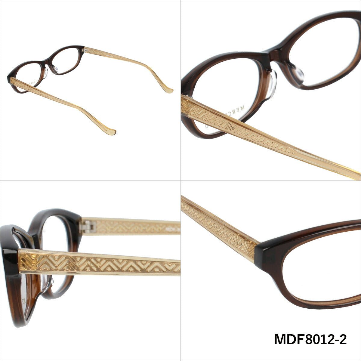 メガネ 眼鏡 度付き 度なし おしゃれ MERCURYDUO マーキュリーデュオ MDF8012 全3色 52サイズ オーバル型 レディース 女性 UVカット 紫外線 ブランド サングラス 伊達 ダテ|老眼鏡・PCレンズ・カラーレンズ・遠近両用対応可能 ラッピング無料