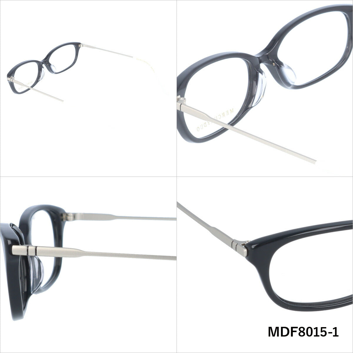 メガネ 眼鏡 度付き 度なし おしゃれ MERCURYDUO マーキュリーデュオ MDF8015 全4色 53サイズ オーバル型 レディース 女性 UVカット 紫外線 ブランド サングラス 伊達 ダテ|老眼鏡・PCレンズ・カラーレンズ・遠近両用対応可能 ラッピング無料