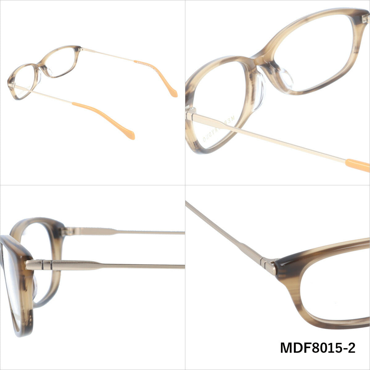 メガネ 眼鏡 度付き 度なし おしゃれ MERCURYDUO マーキュリーデュオ MDF8015 全4色 53サイズ オーバル型 レディース 女性 UVカット 紫外線 ブランド サングラス 伊達 ダテ|老眼鏡・PCレンズ・カラーレンズ・遠近両用対応可能 ラッピング無料