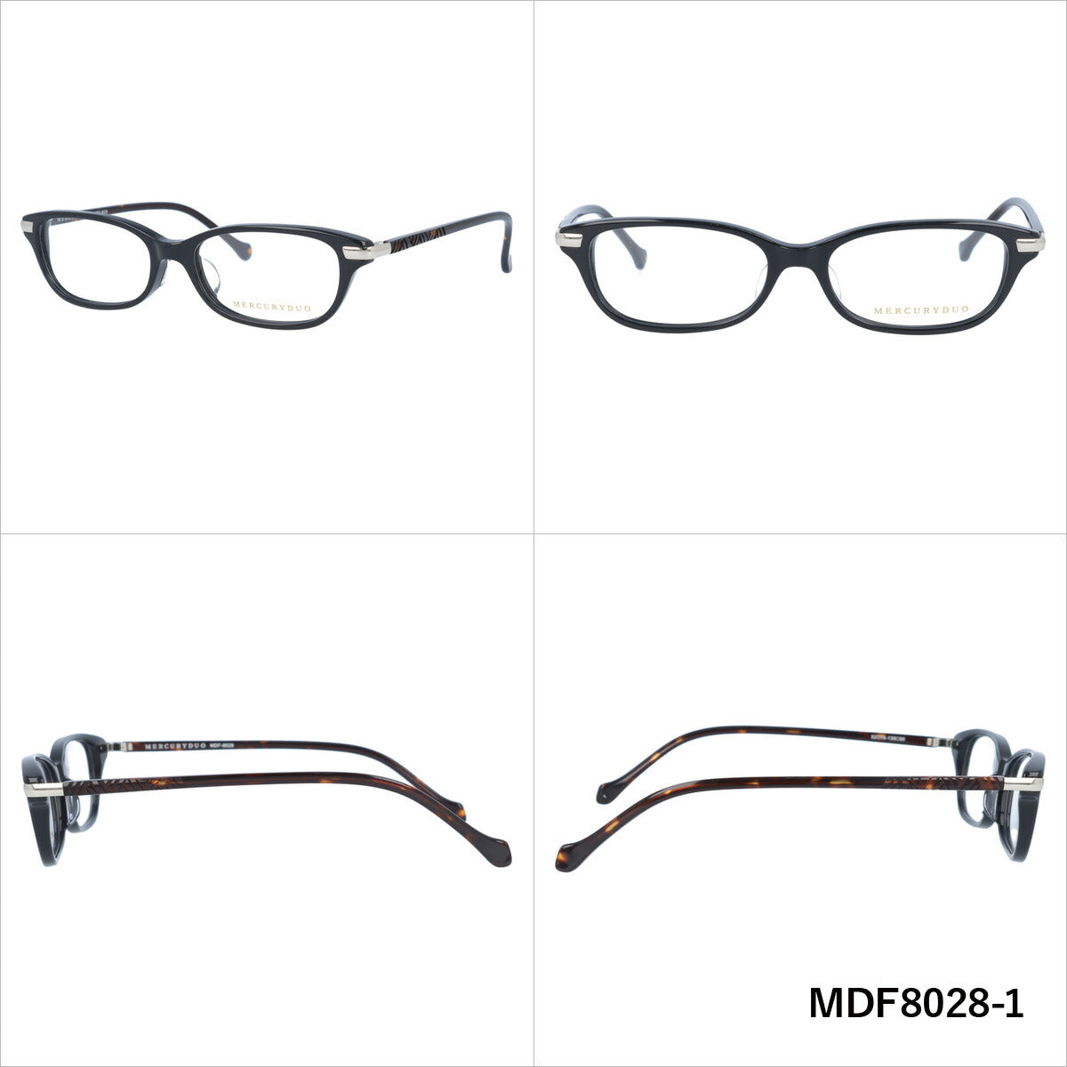 メガネ 眼鏡 度付き 度なし おしゃれ MERCURYDUO マーキュリーデュオ MDF 8028 全4色 52サイズ レディース 女性 UVカット 紫外線 ブランド サングラス 伊達 ダテ|老眼鏡・PCレンズ・カラーレンズ・遠近両用対応可能 ラッピング無料