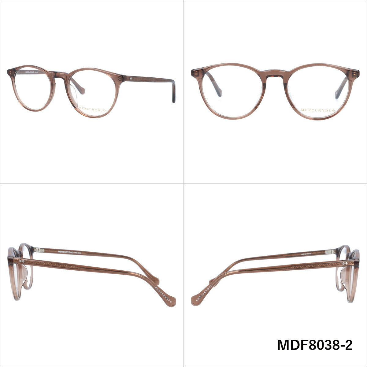メガネ 眼鏡 度付き 度なし おしゃれ MERCURYDUO マーキュリーデュオ MDF8038 全4色 50サイズ ボストン型 レディース 女性 UVカット 紫外線 ブランド サングラス 伊達 ダテ|老眼鏡・PCレンズ・カラーレンズ・遠近両用対応可能 ラッピング無料