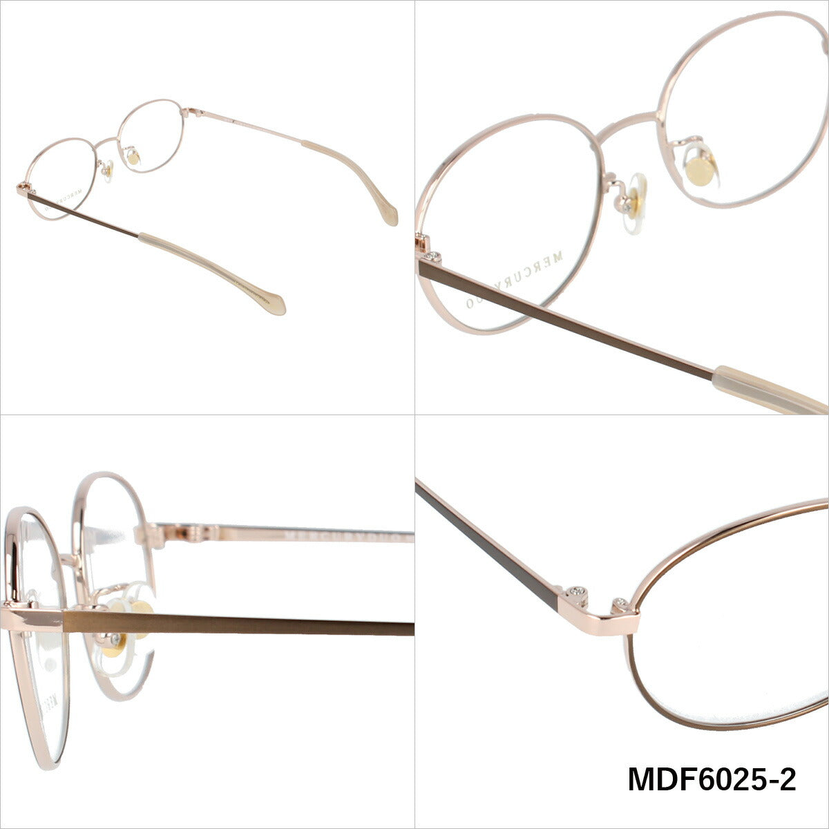 メガネ 眼鏡 度付き 度なし おしゃれ MERCURYDUO マーキュリーデュオ MDF6025 全4色 50サイズ オーバル型 レディース 女性 UVカット 紫外線 ブランド サングラス 伊達 ダテ|老眼鏡・PCレンズ・カラーレンズ・遠近両用対応可能 ラッピング無料
