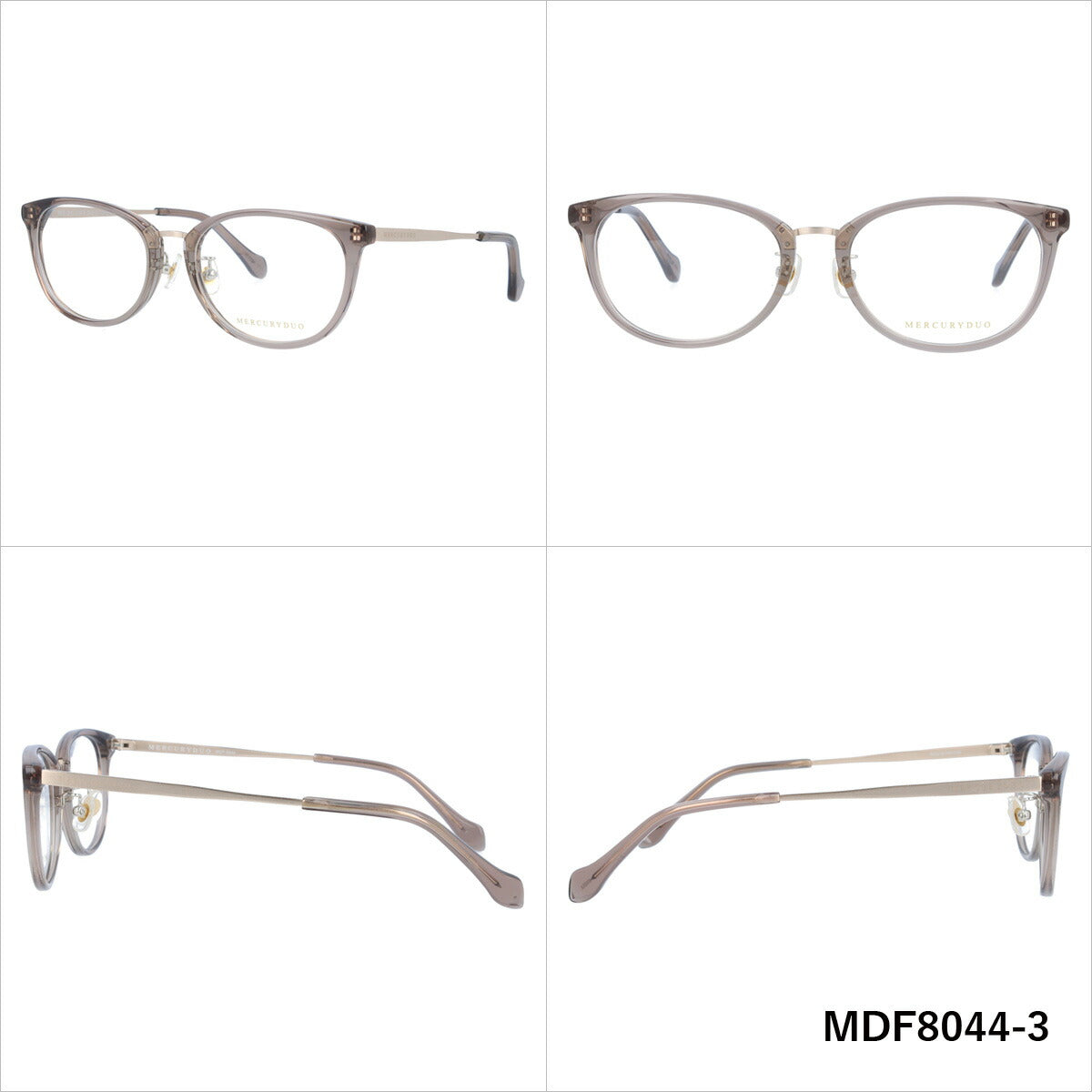 メガネ 眼鏡 度付き 度なし おしゃれ MERCURYDUO マーキュリーデュオ MDF8044 全4色 52サイズ ウェリントン型 レディース 女性 UVカット 紫外線 ブランド サングラス 伊達 ダテ|老眼鏡・PCレンズ・カラーレンズ・遠近両用対応可能 ラッピング無料