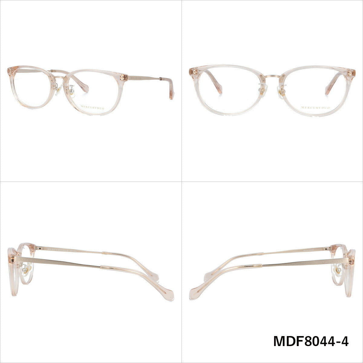 メガネ 眼鏡 度付き 度なし おしゃれ MERCURYDUO マーキュリーデュオ MDF8044 全4色 52サイズ ウェリントン型 レディース 女性 UVカット 紫外線 ブランド サングラス 伊達 ダテ|老眼鏡・PCレンズ・カラーレンズ・遠近両用対応可能 ラッピング無料