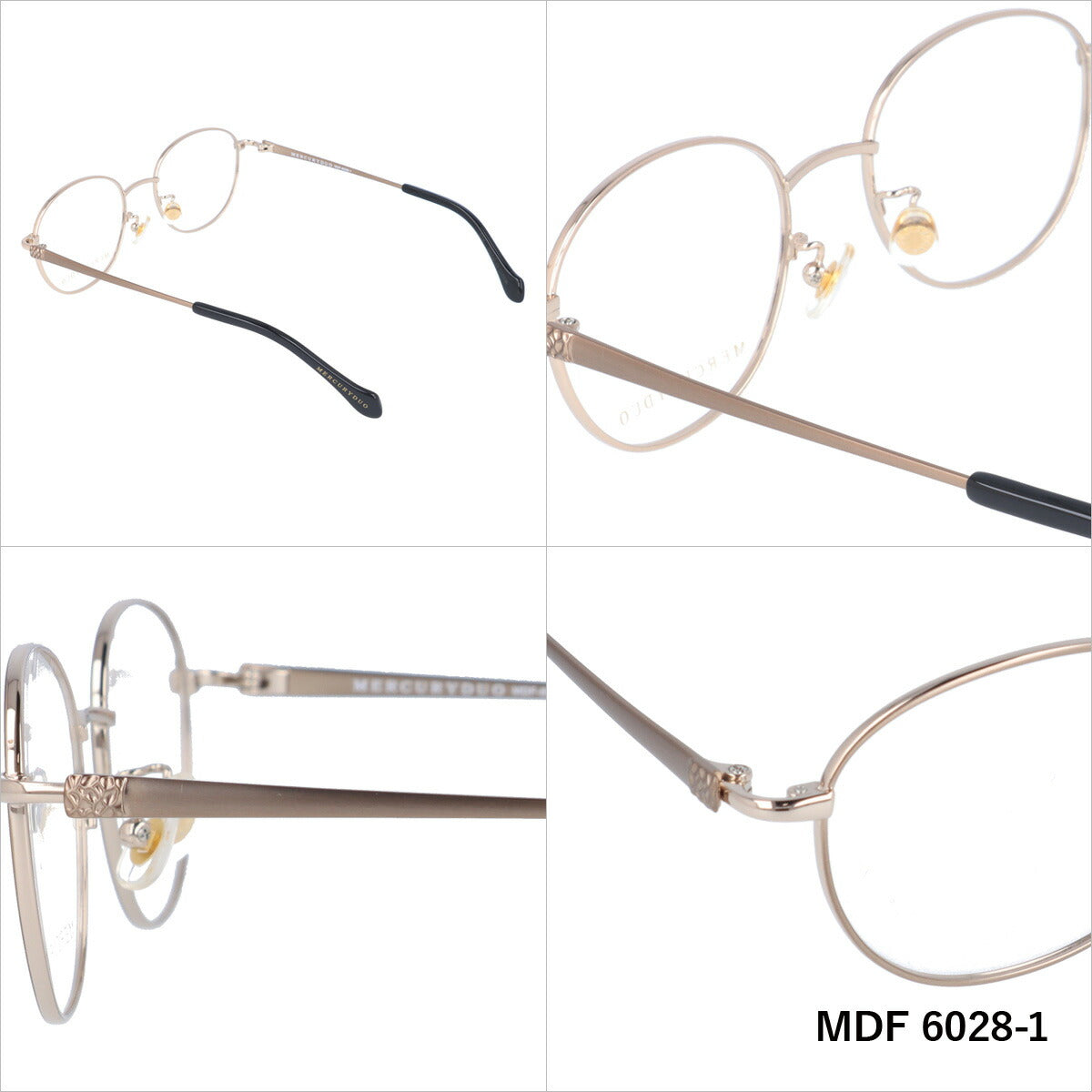メガネ 眼鏡 度付き 度なし おしゃれ MERCURYDUO マーキュリーデュオ MDF6028 全4色 49サイズ オーバル型 レディース 女性 UVカット 紫外線 ブランド サングラス 伊達 ダテ|老眼鏡・PCレンズ・カラーレンズ・遠近両用対応可能 ラッピング無料
