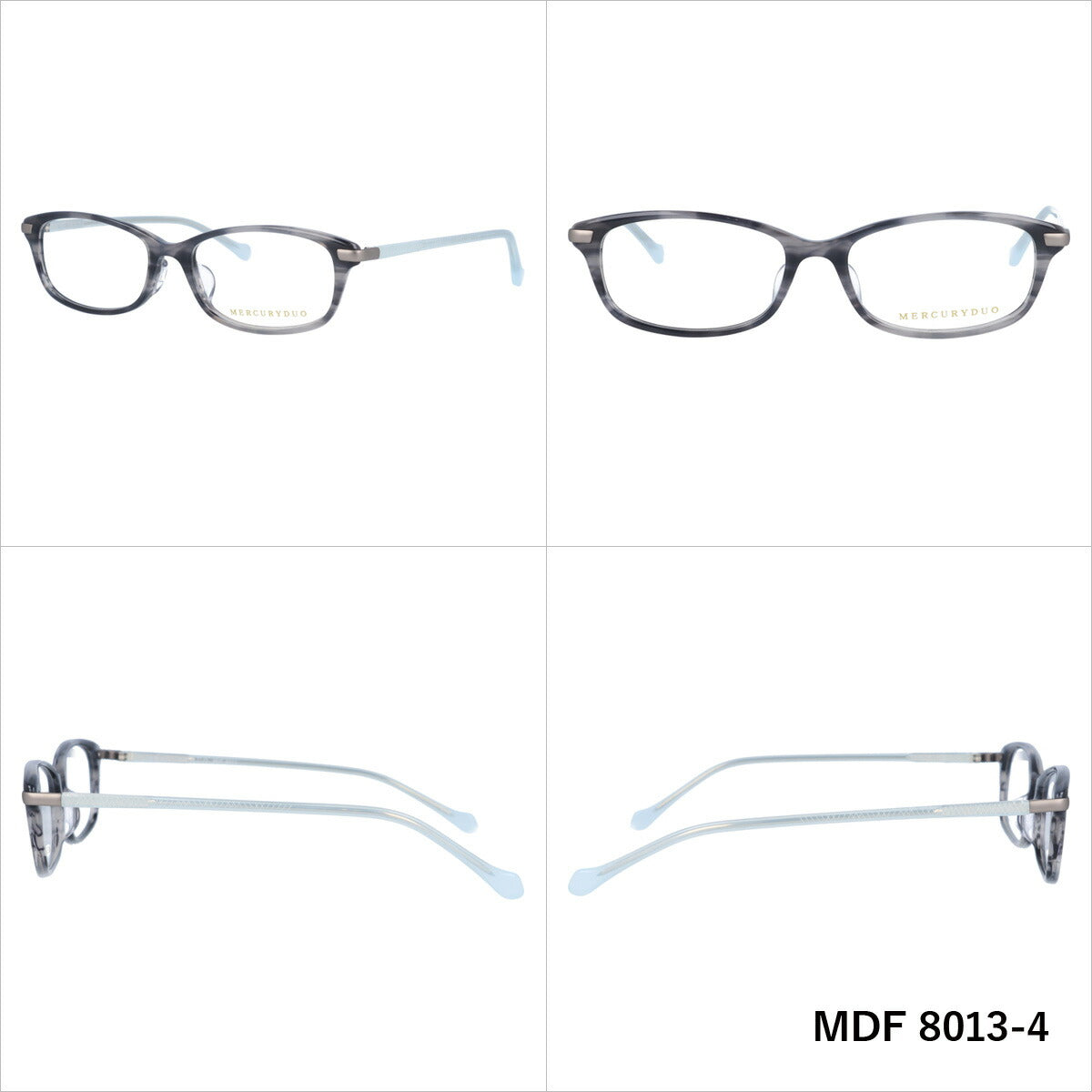 メガネ 眼鏡 度付き 度なし おしゃれ MERCURYDUO マーキュリーデュオ MDF8013 全4色 52サイズ レディース 女性 UVカット 紫外線 ブランド サングラス 伊達 ダテ|老眼鏡・PCレンズ・カラーレンズ・遠近両用対応可能 ラッピング無料