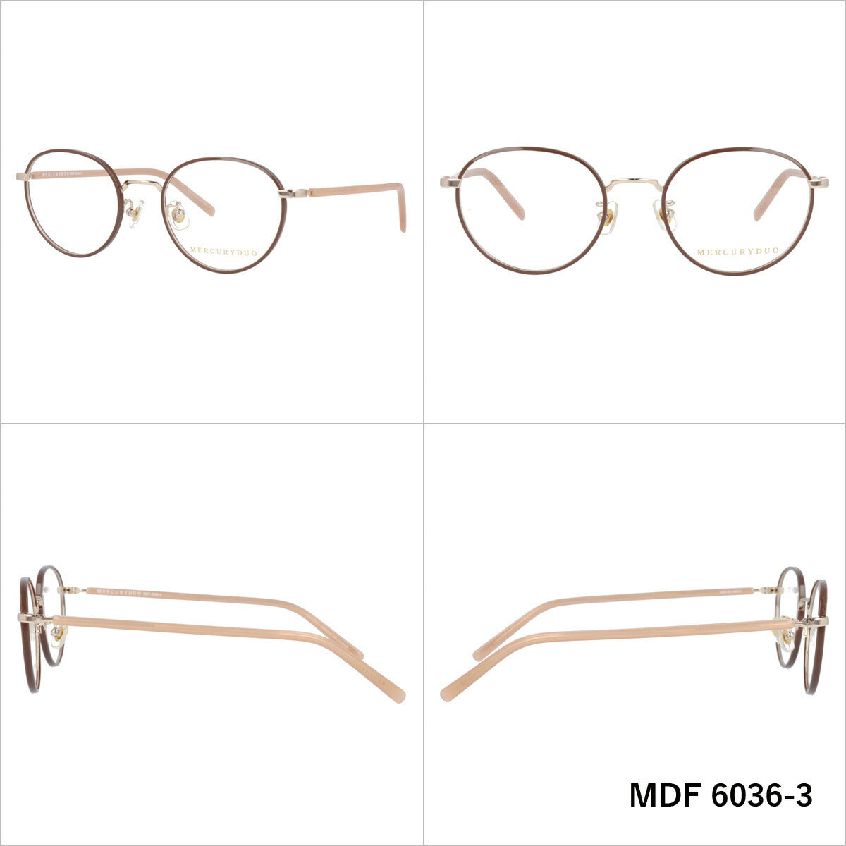 メガネ 眼鏡 度付き 度なし おしゃれ MERCURYDUO マーキュリーデュオ MDF6036 全4色 49サイズ ボストン型 レディース 女性 UVカット 紫外線 ブランド サングラス 伊達 ダテ|老眼鏡・PCレンズ・カラーレンズ・遠近両用対応可能 ラッピング無料