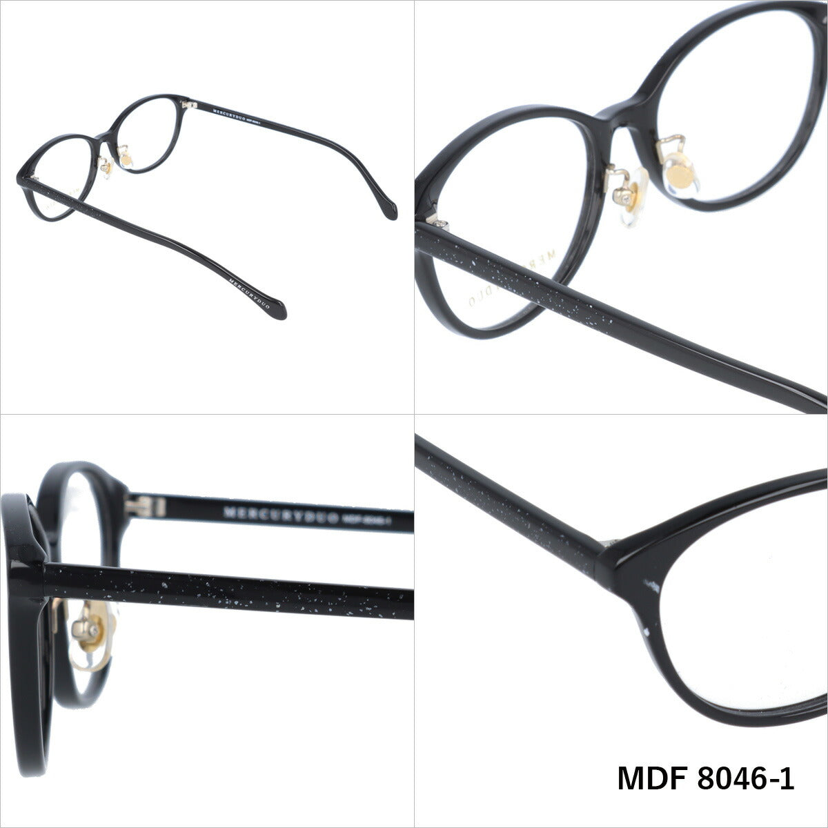 マーキュリーデュオ メガネフレーム 伊達メガネ MERCURYDUO MDF8046 全4カラー 52サイズ オーバル レディース 女性