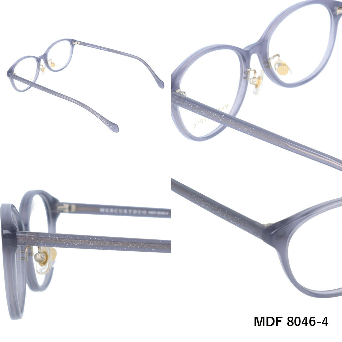 マーキュリーデュオ メガネフレーム 伊達メガネ MERCURYDUO MDF8046 全4カラー 52サイズ オーバル レディース 女性
