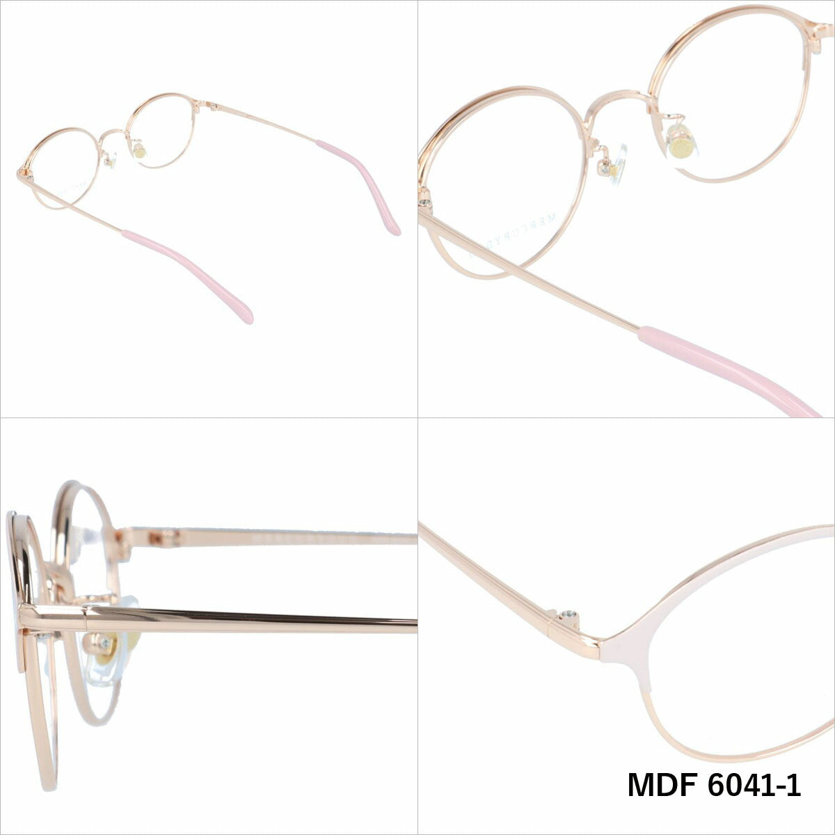 マーキュリーデュオ メガネフレーム 伊達メガネ MERCURYDUO MDF 6041 47サイズ ボストン レディース 国内正規品