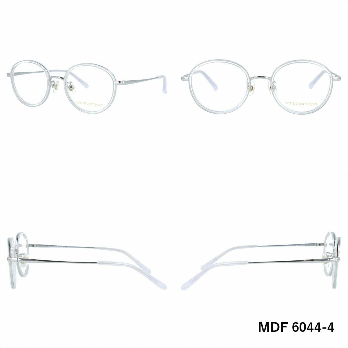 【選べる6色 ライトカラーレンズ】マーキュリーデュオ ライトカラー サングラス MERCURYDUO MDF 6044 49サイズ ラウンド レディース 女性 薄い色 オシャレ かわいい 紫外線カット UVカット 伊達 ダテ レンズセット ラッピング無料